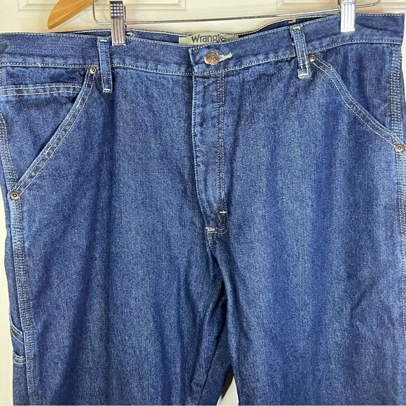 Men’s Wrangler Carpenter Style Fully Fleece Lined Jean‎ Size 38x30 - Picture 2 of 9
